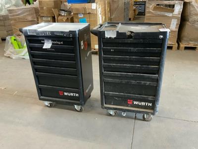 Übersichtsbild von Würth Werkzeugwagen mit Inhalt (2x)